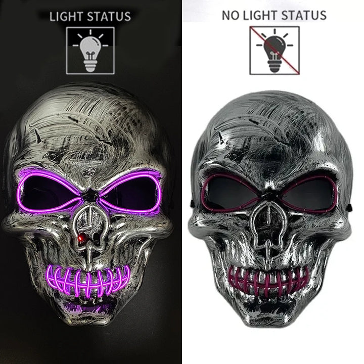 Adults Black Pirate Hats with Skull Pattern Halloween Cosplay Props Parties Caribbean Pirate Costume Hats LED Glowing Party Hat
