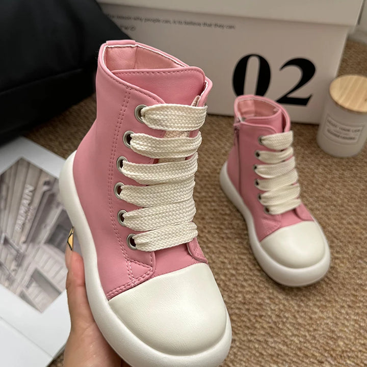 Children's Boots Autumn and Winter New Korean Style Short Boots for Boys and Girls Waterproof Mid-Calf Baby Girl Leather Boots Fashionable Brand Shoes