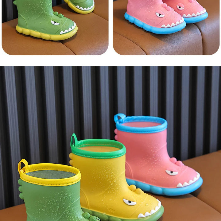 Rain Boots Kids Boy Waterproof Light and Handy Toddler Water Shoes for Girls Children Rain Boots