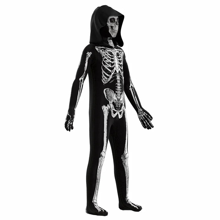 Creepy & Cool!
A spooky skull print with hood makes this the perfect pick for Halloween fun. Lightweight, comfy, and scary in all the right ways.
💀 Includes: Hooded skull outfit
🎃 Occasions: Halloween, school events, cosplay
👻Skull,horror, game cosplay