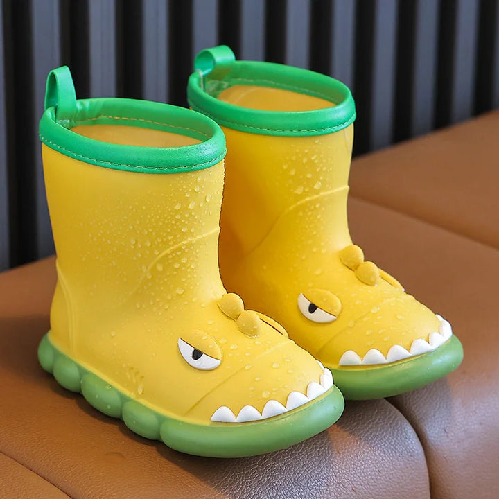 Rain Boots Kids Boy Waterproof Light and Handy Toddler Water Shoes for Girls Children Rain Boots