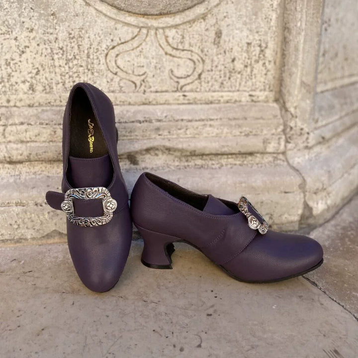 Women High Heels Marie Antoinette shoes Vintage 18th Medieval Renaissance Cosplay Frock Shoes Noble Halloween Fancy Party