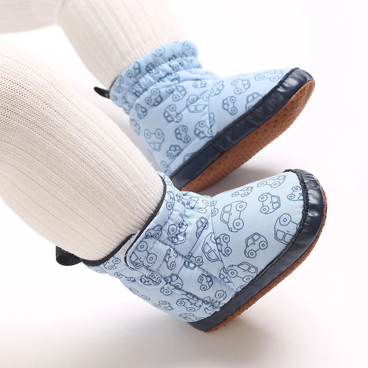 Baby Boots Cartoon Cute High Quality Soft Cotton 0-18M Newborns' Pre Step Shoes Suitable for Spring and Autumn Fashion