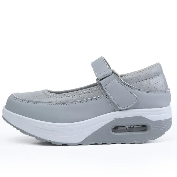 Women Fashion Vulcanized Sneakers Platform Solid Color Ladies Shoes Casual Breathable Wedges  Swing Shoes Ladies Walking Sneaker