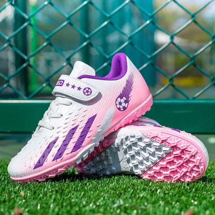 Kids Football Boots Society Cleats Soccer Shoes Boys Indoor Football Field Boots Children Non Slip Fast Training Sneakers Match