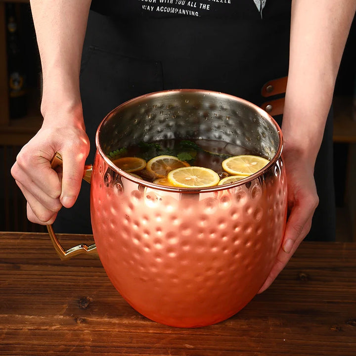 Extra Large 5L Hammered Moscow Mule Mug Mega Mug Moscow Mule Ice Bucket Mug