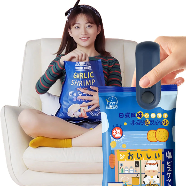 Seal in Freshness in Seconds!
🔥 Mini Handheld Heat Sealer – Reseal plastic bags with ease!