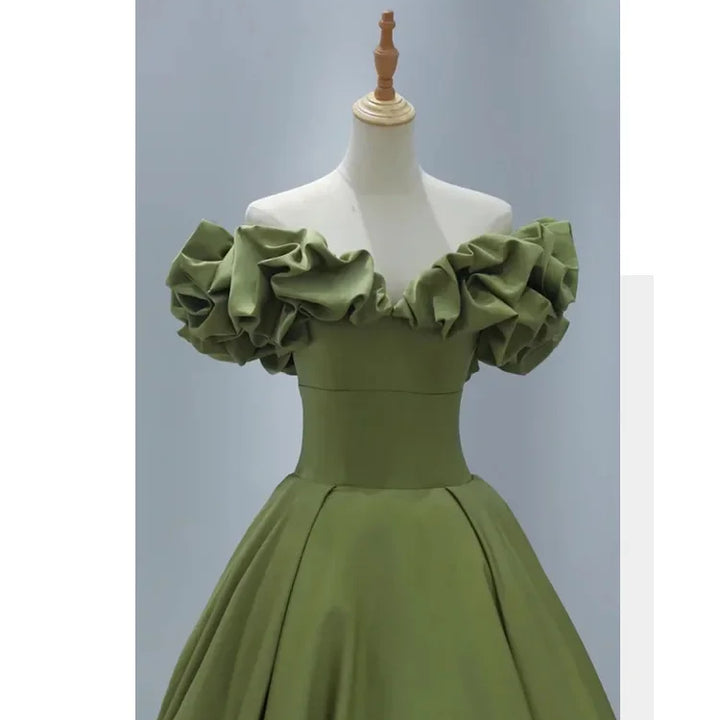 Party Long Dress Women Night Lace Dresses Sexy Green High Waist Dance Wedding Prom Bridesmaid Maxi Y2k Dresses Summer Vestidos