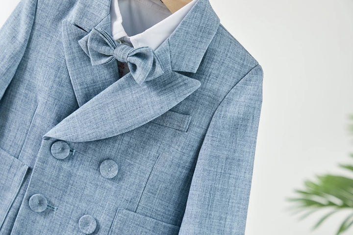Baby Photograph Kids Clothes Sets Boy Suits Gentleman Suit Set Blazer Overalls Bow tie For Kids Wedding Party Birthday Costume