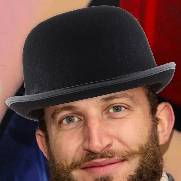 Halloween Men Women Magician Hats C ap Gentleman Jazz Hat Top Hat Black Party Bowler Hat Coachman Hat Classic Derby Hat Cosplay