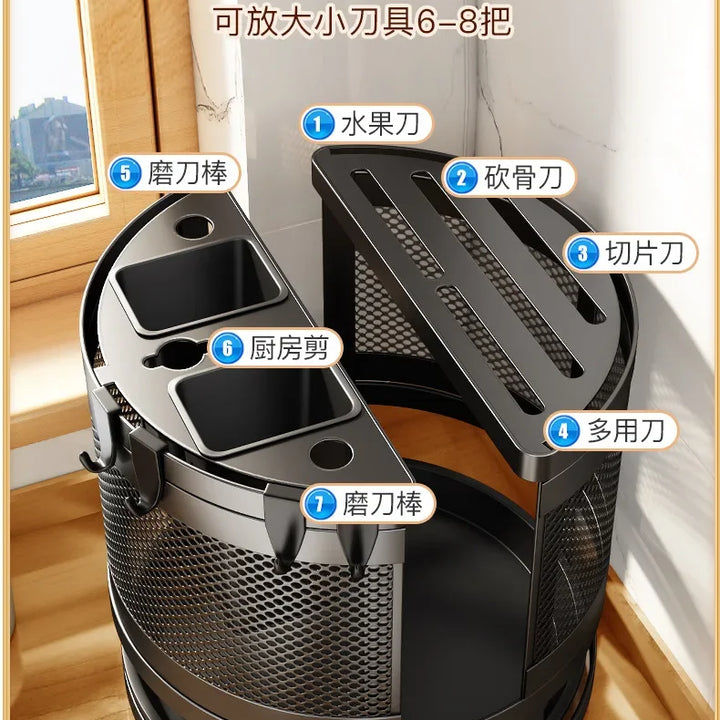 Kitchen Utensils Useful Things Knife Holder Kitchen Knives Stand Chef Accessories Home Items Storage Rack Dining