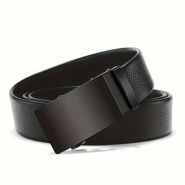 Men Belts Automatic Buckle Belt PU Leather High Quality For Men Leather Strap Casual For Jeans