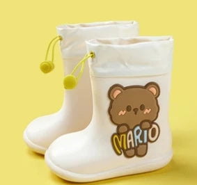Kids Girl Boy Rain Boots Waterproof Toddler Rainboots Children's Shoes Rubber Boots Kids Baby Cartoon Dinosaur Water Shoes Boots
