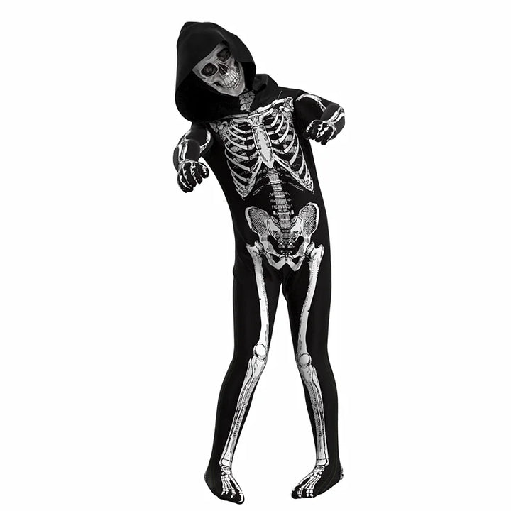 Creepy & Cool!
A spooky skull print with hood makes this the perfect pick for Halloween fun. Lightweight, comfy, and scary in all the right ways.
💀 Includes: Hooded skull outfit
🎃 Occasions: Halloween, school events, cosplay
👻Skull,horror, game cosplay
