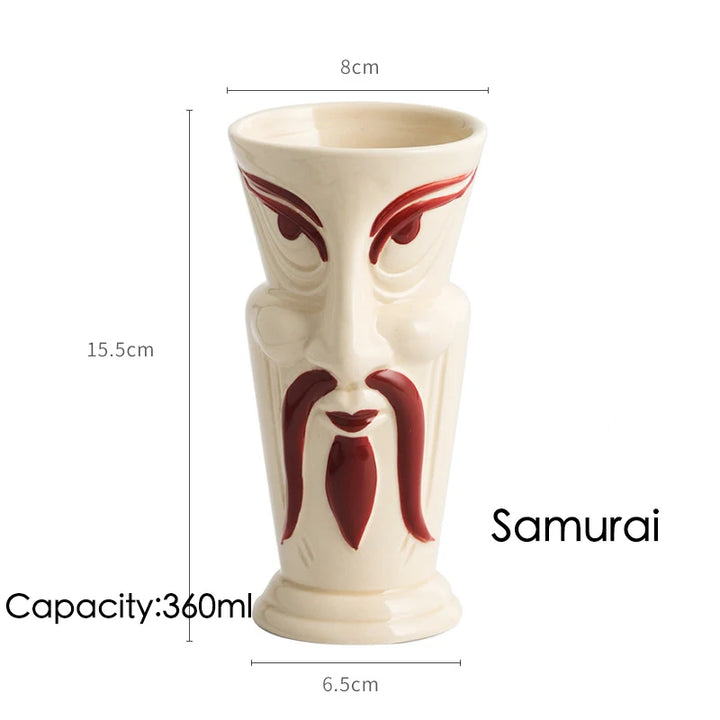 Hawaii Tiki Mugs Cocktail Cup Beer Beverage Mug Wine Mug Ceramic Tiki Mugs