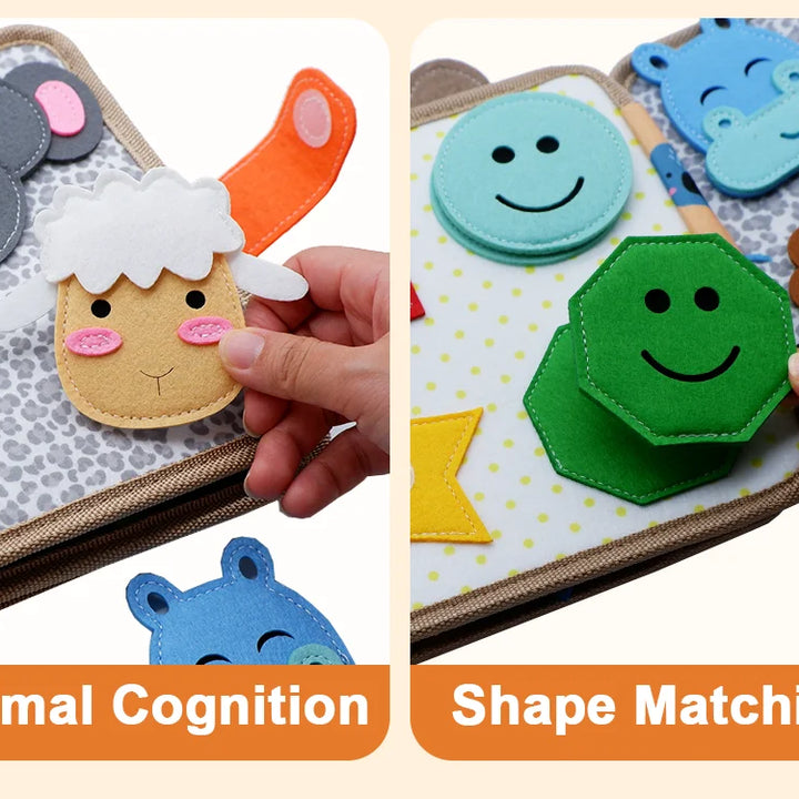 Baby Toy Soft 3D Cloth Book First Book Montessori Infant Early color Cognitive Educational Toys Learning Basic Life Skills Toys