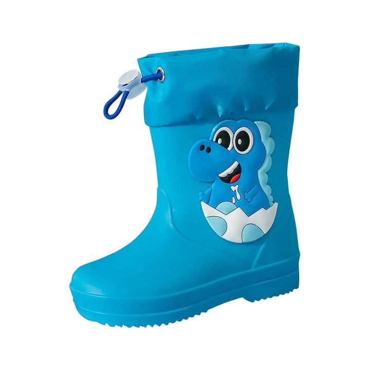 Kids Girl Boy Rain Boots Waterproof Toddler Rainboots Children's Shoes Rubber Boots Kids Baby Cartoon Dinosaur Water Shoes Boots