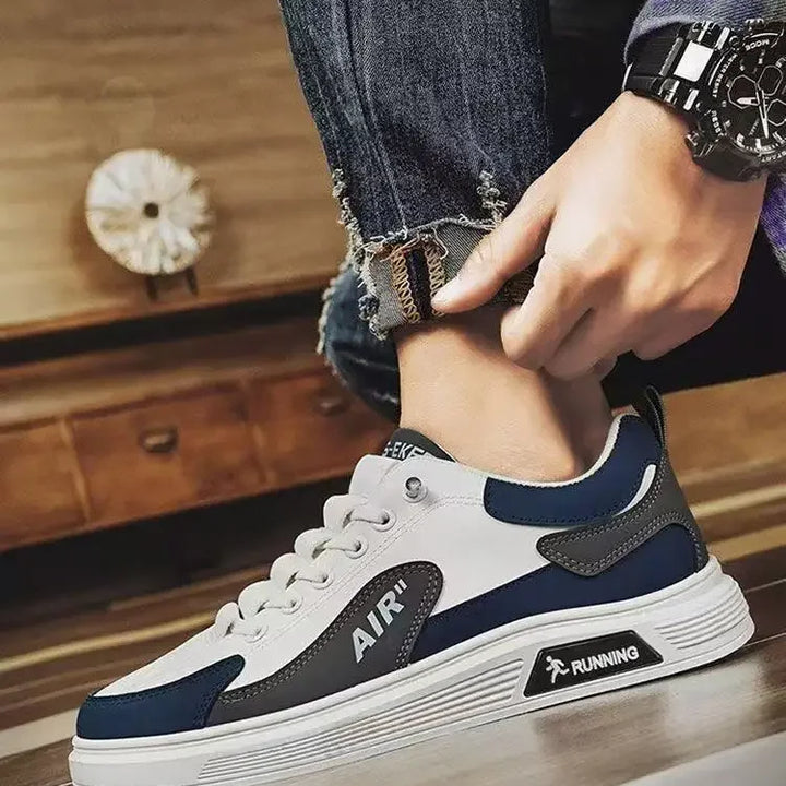 2025 new men's shoes with low top leather, fashionable and trendy running and sports, one foot casual shoes, and trendy shoes