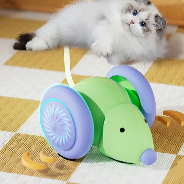 Pet Toys Interactive Cat Toy Electric Mouse Car Automatic Teaser Intelligent Obstacle Avoidance Pet Products Cat Accessories