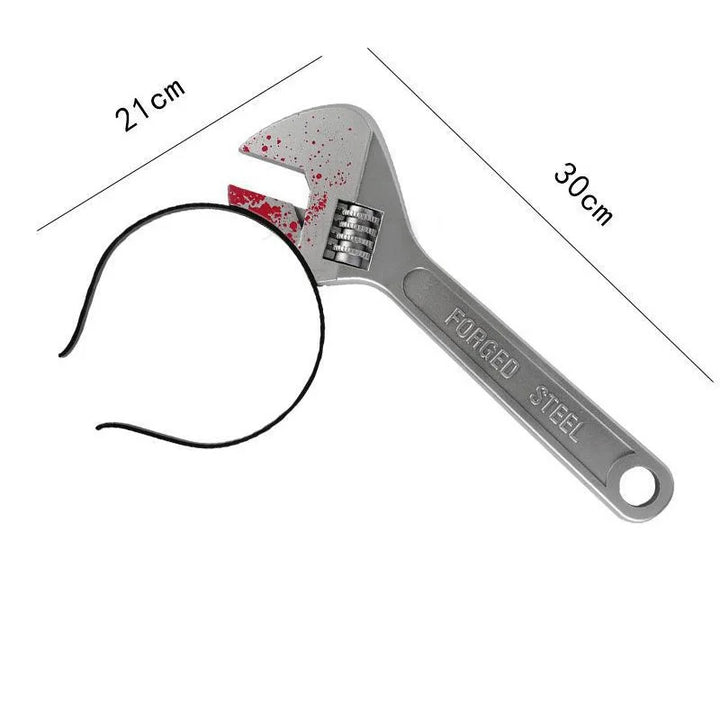 Halloween Hair Hoop Horror Blood Fake Ax Saws Knife Gothic Headband Halloween Party Masquerade Cosplay Prop Decor Accessories