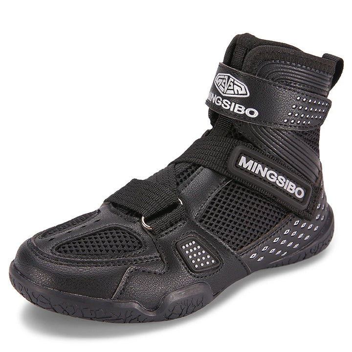 High-top  Boxing Shoes Designed For Children wrestling Shoes Breathable and Comfortable Children's Fight Boots30-38