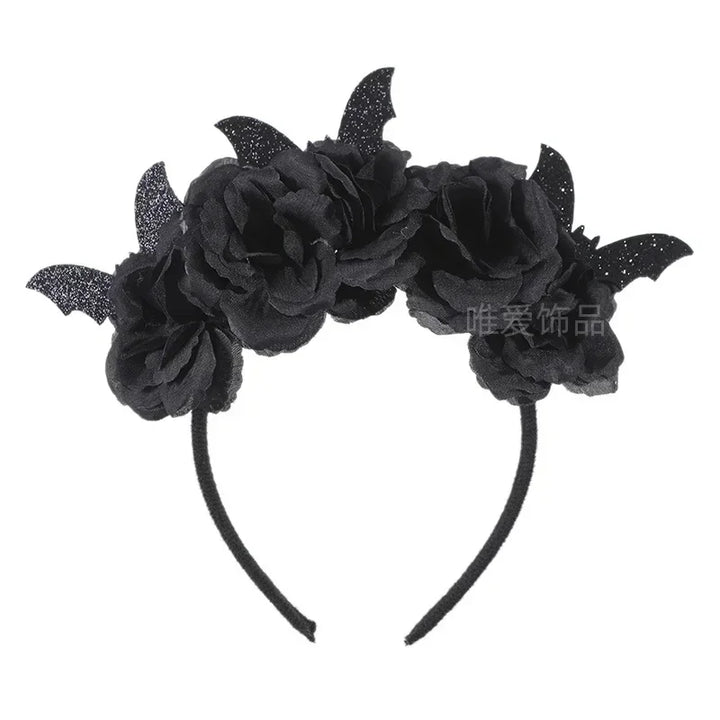 Halloween Bat Headband Children Dress Up Headwear Hairband Accessories Witch Costume Supplies Props Happy Helloween Party