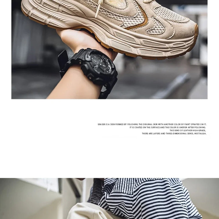 Shoes for Men 2025 New Trendy Fashion Versatile Breathable Thick Bottom Comfortable Sports and Leisure Low Top Sneakers Men