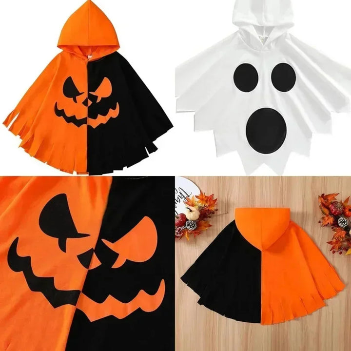 🎃Kids Halloween Cosplay Costume – Funny Horror Ghost & Witch Outfit
Spooky Fun for All!
Perfect for boys and girls, this combo of ghost clothes and witch cloak brings cartoon anime charm to Halloween parties and cosplay events. Soft, comfy👻