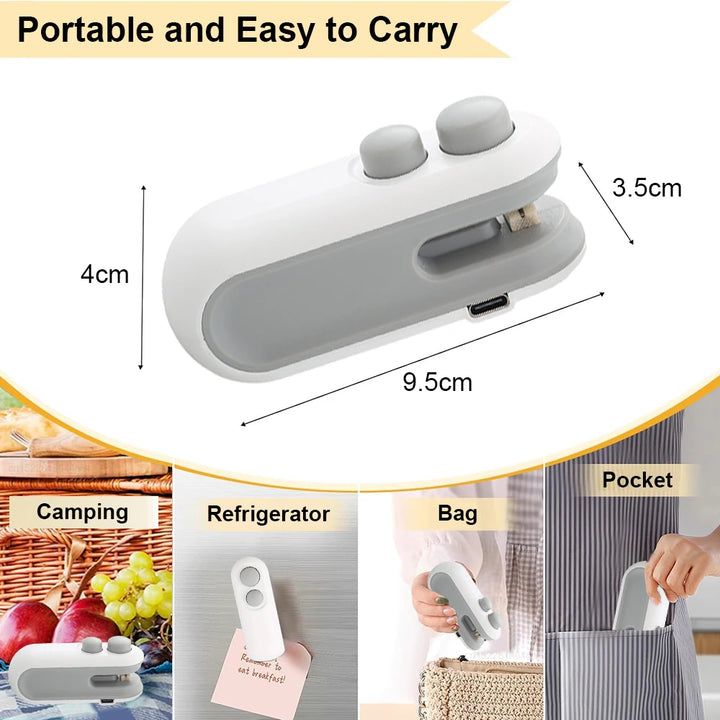Seal in Freshness in Seconds!
🔥 Mini Handheld Heat Sealer – Reseal plastic bags with ease!