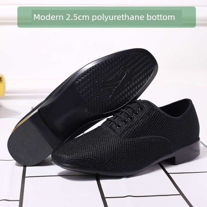 Dance Qingyun Men Flyknit Net Dancing Shoes Latin Dance Shoes Ballroom Dance Modern Dance Square Dance Shoes Dancing Shoes Breathable