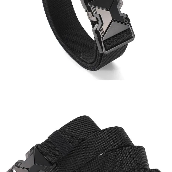 New Quick Release Pluggable Buckle Sports Belt Breathable Men Belts For Men Pants Belt