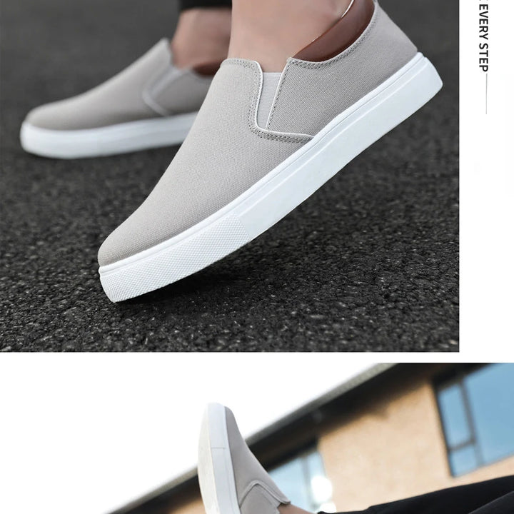 New Casual  Sneaker Canvas Boys Fashion Slip-on Vulcanized Flat