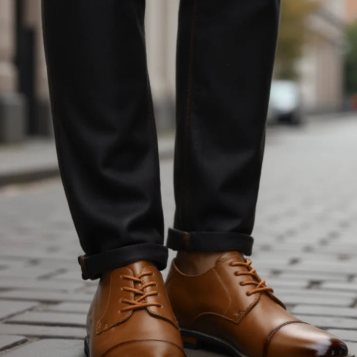 Men's Dress Shoes Fashion Comfortable 2025 Brand Leather Shoes Men