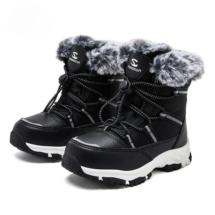 Children Casual Shoes Kids Outdoor Footwear Padded Boot Waterproof Girls & Boys Non-slip Paw Warm Fur Snow Boots Winter Sneakers
