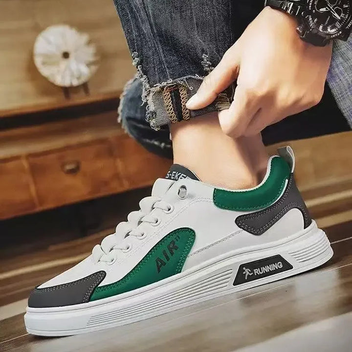 2025 new men's shoes with low top leather, fashionable and trendy running and sports, one foot casual shoes, and trendy shoes