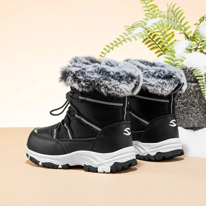 Children Casual Shoes Kids Outdoor Footwear Padded Boot Waterproof Girls & Boys Non-slip Paw Warm Fur Snow Boots Winter Sneakers