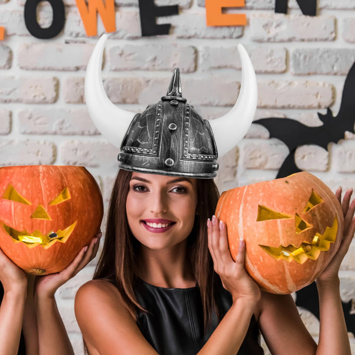 Ox Viking Horn Hat Halloween Costumes for Adults Horns Decorations Headwear Hats