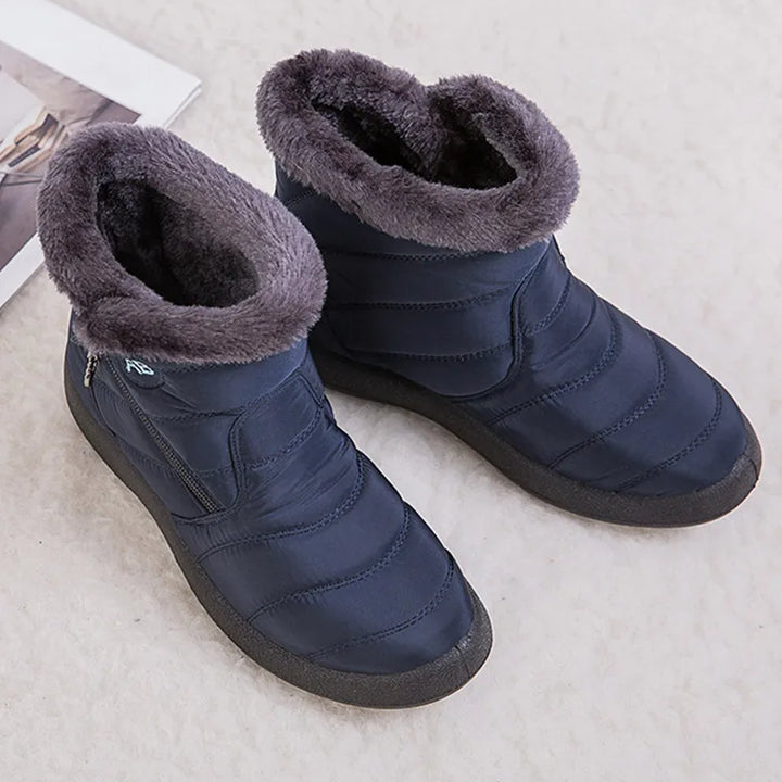 Women's Boots Women's Ankle Boots With Fur Winter Shoes Women Low Heels Winter Boots Snow Waterproof Botas Mujer Winter Footwear