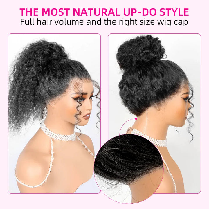 Hidden Strap Straight 360 Lace Front Wigs Human Hair Pre Plucked 12A Glueless Brazilian Virgin Wig With Drawstring HD Full Lace