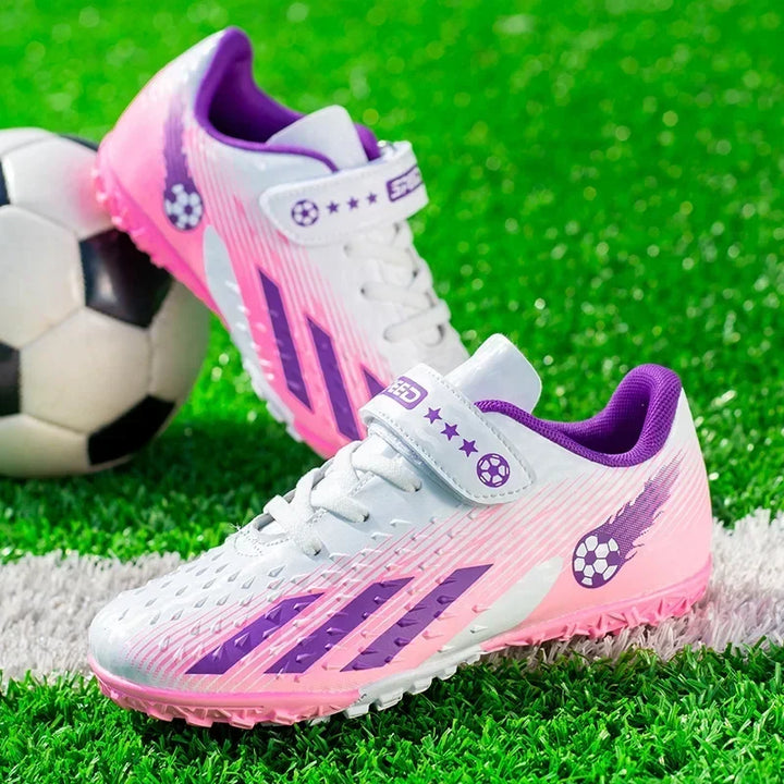 Kids Football Boots Society Cleats Soccer Shoes Boys Indoor Football Field Boots Children Non Slip Fast Training Sneakers Match