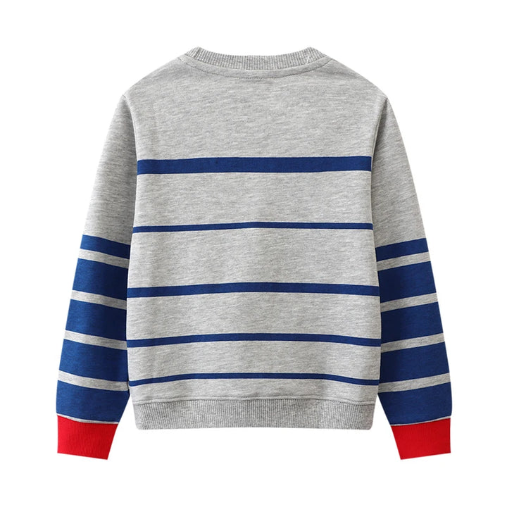 Little Maven Top Clothes for Children Kids Clothes Boys Children's Clothing Hoodies Cartoon Dinosaurs Sweatshirts Cotton Autumn