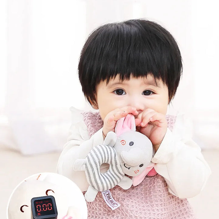 New Baby Rattle Toys Cartoon Animals Plush Infant Hand Ring Bed Toys for Newborn 0-24 Months Toddler Early Educational Toy
