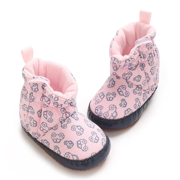 Baby Boots Cartoon Cute High Quality Soft Cotton 0-18M Newborns' Pre Step Shoes Suitable for Spring and Autumn Fashion
