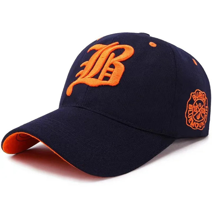 Alphabet Embroidered Baseball Hat Trendy Versatile Street Style Men's and Women's Outdoor Sunscreen Hats
