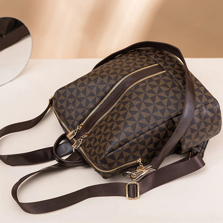 2pcs Backpack And Handbag Set, For Women, Waterproof Double Shoulder Crossbody Bag, Women's Travel Send Co
