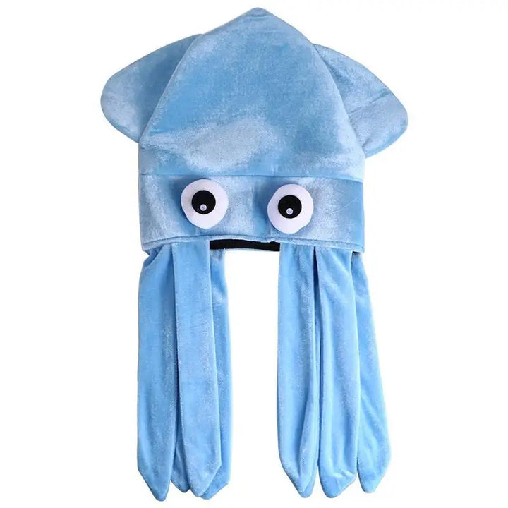 Halloween Octopus Hat Hood Funny Hat Couple Children Adult Crazy Party Hats Animal Hat Japanese Birthday Creative Gift Headdress