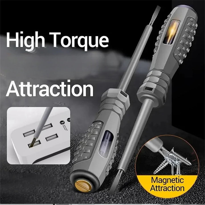 Multifunctional Electrician Test Screwdriver AC Non-contact Induction Test Pen Voltage Tester 70-600V Red Green Induction Lights