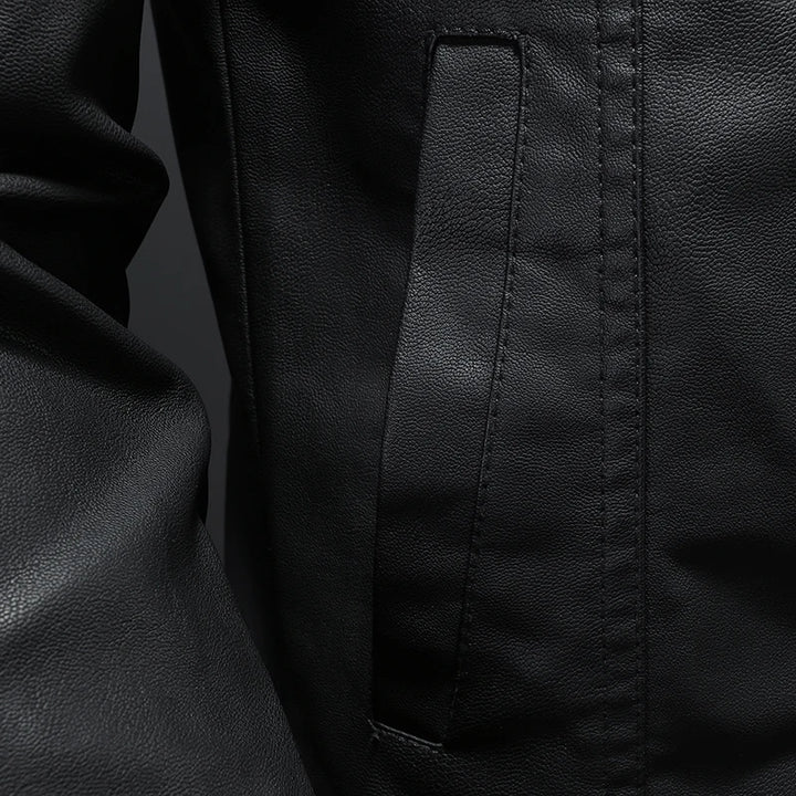 Spring Autumn Mens Leather Jackets Slim Fit Male Fashion Faux Windproof Warm Coats Man Brand Clothing