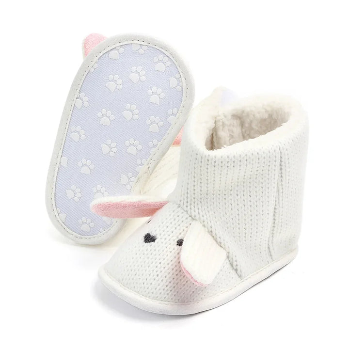 Baby Boys Girls Boots For Newborn Cute Cartoon  Animal Shoes Infant Toddler First Walkers Super Keep Warm Snowfield Boot