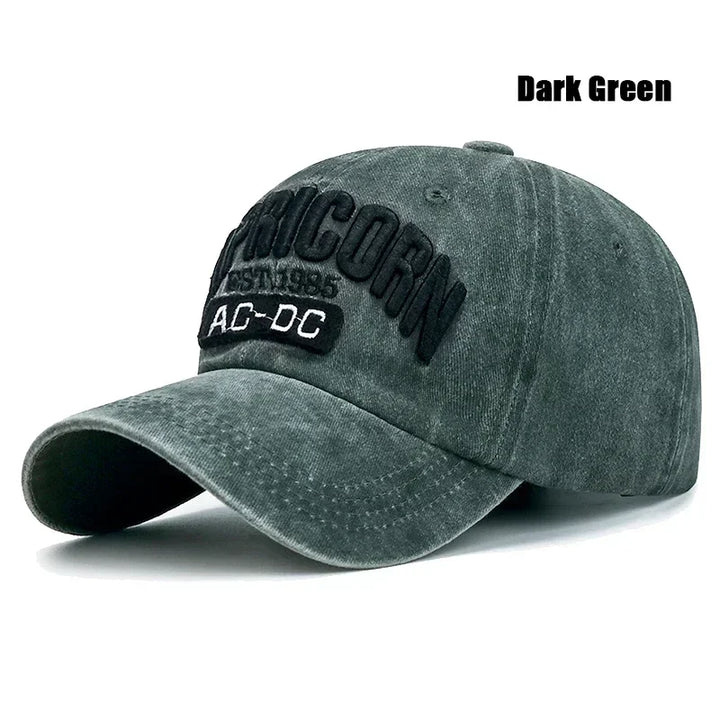 New Retro American Style Washed Old Hat Men and Women Fashion Three-Dimensional Embroidered Letters Sun Visor Baseball Cap